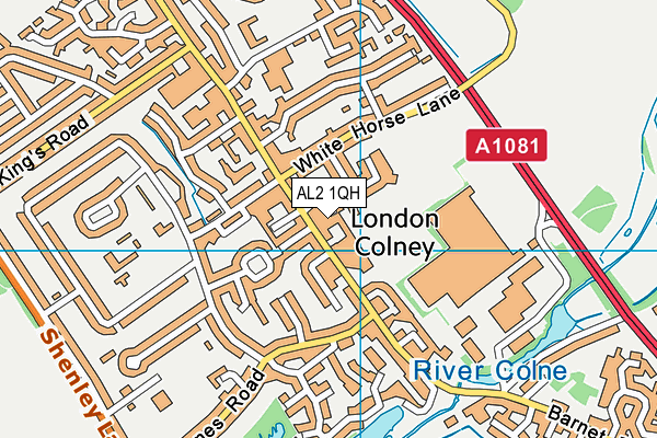 AL2 1QH map - OS VectorMap District (Ordnance Survey) AL2 1QH map - OS VectorMap District (Ordnance Survey)