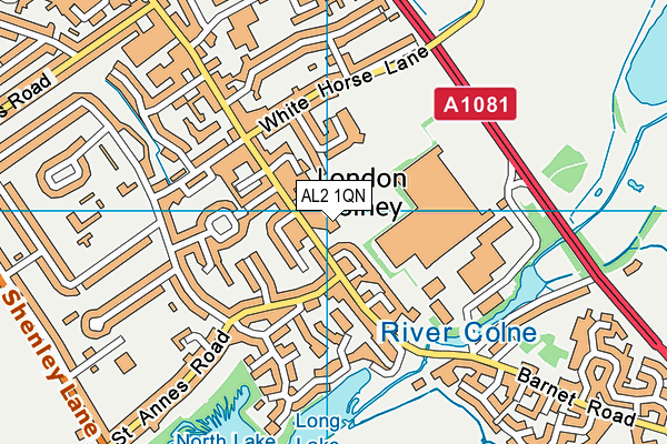 AL2 1QN map - OS VectorMap District (Ordnance Survey) AL2 1QN map - OS VectorMap District (Ordnance Survey)