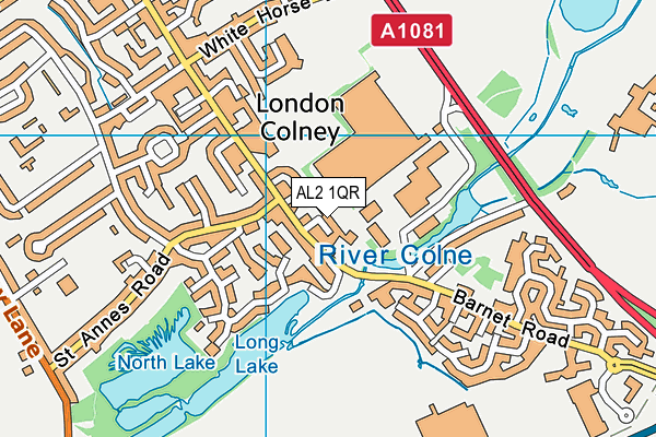 AL2 1QR map - OS VectorMap District (Ordnance Survey)