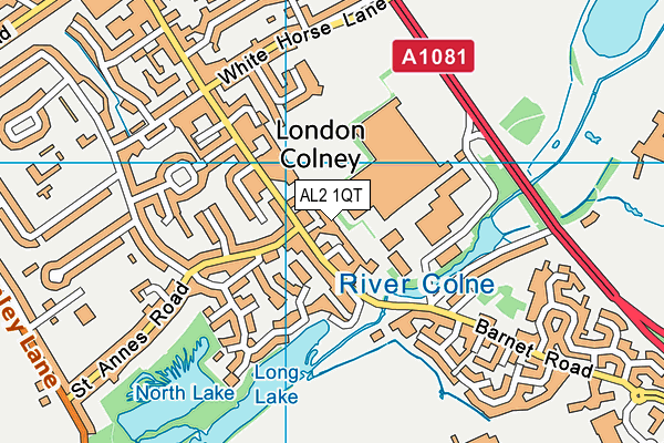 AL2 1QT map - OS VectorMap District (Ordnance Survey) AL2 1QT map - OS VectorMap District (Ordnance Survey)