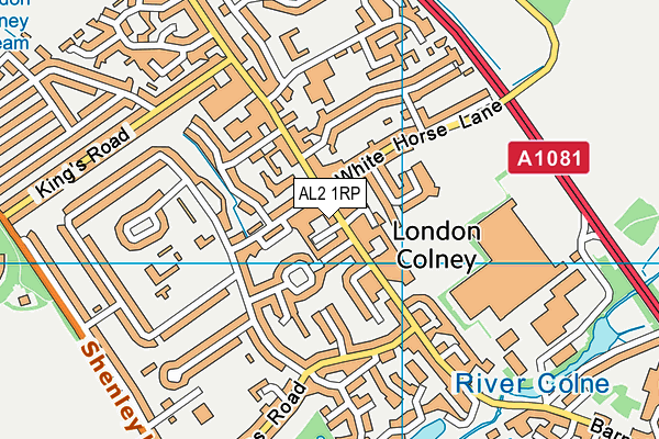 AL2 1RP map - OS VectorMap District (Ordnance Survey) AL2 1RP map - OS VectorMap District (Ordnance Survey)