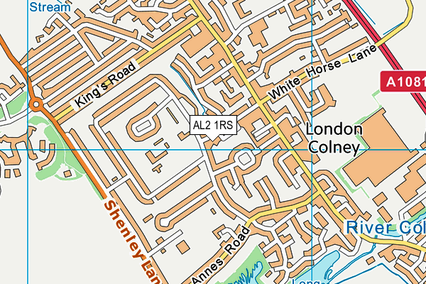 AL2 1RS map - OS VectorMap District (Ordnance Survey) AL2 1RS map - OS VectorMap District (Ordnance Survey)