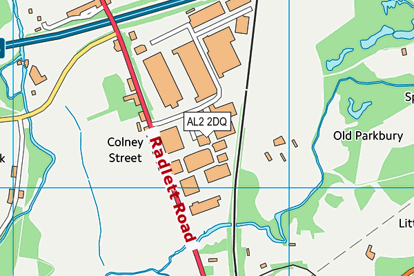 AL2 2DQ map - OS VectorMap District (Ordnance Survey) AL2 2DQ map - OS VectorMap District (Ordnance Survey)