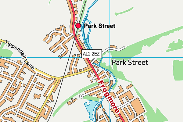 AL2 2EZ map - OS VectorMap District (Ordnance Survey) AL2 2EZ map - OS VectorMap District (Ordnance Survey)