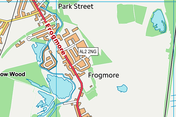 AL2 2NG map - OS VectorMap District (Ordnance Survey) AL2 2NG map - OS VectorMap District (Ordnance Survey)