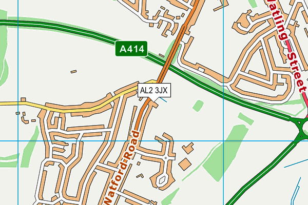 AL2 3JX map - OS VectorMap District (Ordnance Survey) AL2 3JX map - OS VectorMap District (Ordnance Survey)