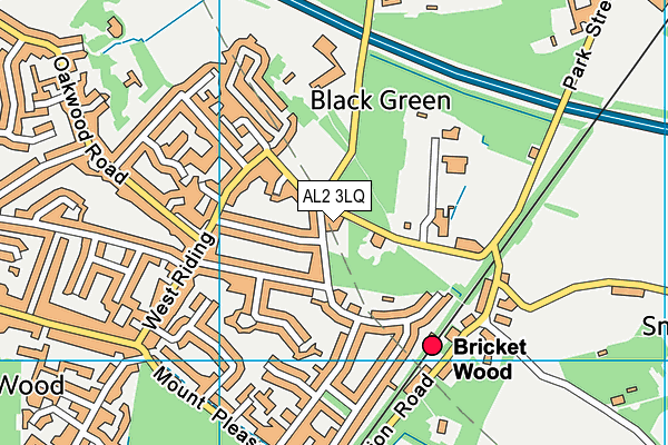 AL2 3LQ map - OS VectorMap District (Ordnance Survey) AL2 3LQ map - OS VectorMap District (Ordnance Survey)
