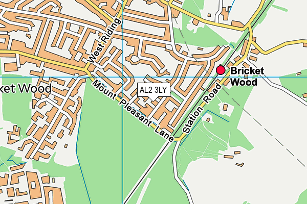 AL2 3LY map - OS VectorMap District (Ordnance Survey) AL2 3LY map - OS VectorMap District (Ordnance Survey)