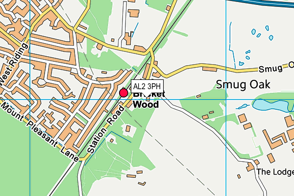 AL2 3PH map - OS VectorMap District (Ordnance Survey) AL2 3PH map - OS VectorMap District (Ordnance Survey)