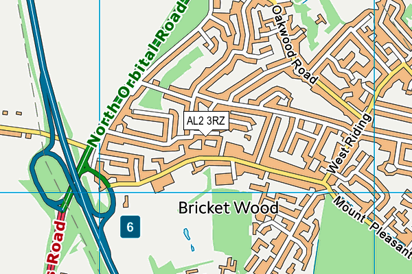 AL2 3RZ map - OS VectorMap District (Ordnance Survey) AL2 3RZ map - OS VectorMap District (Ordnance Survey)
