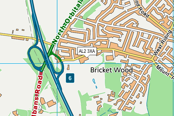 AL2 3XA map - OS VectorMap District (Ordnance Survey) AL2 3XA map - OS VectorMap District (Ordnance Survey)