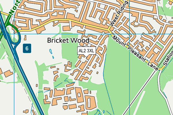 AL2 3XL map - OS VectorMap District (Ordnance Survey) AL2 3XL map - OS VectorMap District (Ordnance Survey)