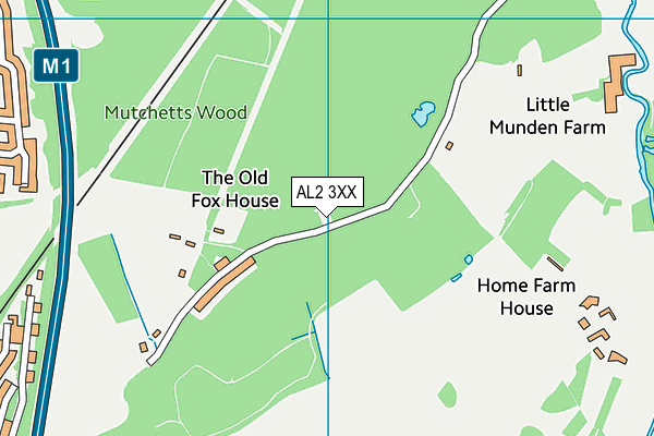 AL2 3XX map - OS VectorMap District (Ordnance Survey) AL2 3XX map - OS VectorMap District (Ordnance Survey)