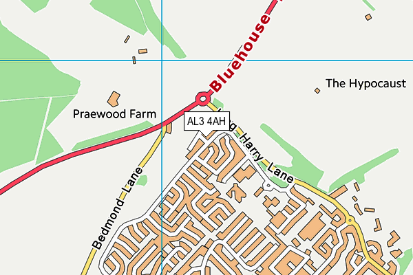 AL3 4AH map - OS VectorMap District (Ordnance Survey) AL3 4AH map - OS VectorMap District (Ordnance Survey)