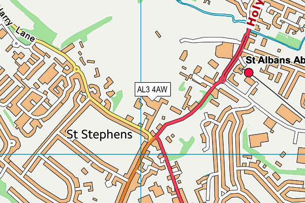 AL3 4AW map - OS VectorMap District (Ordnance Survey) AL3 4AW map - OS VectorMap District (Ordnance Survey)