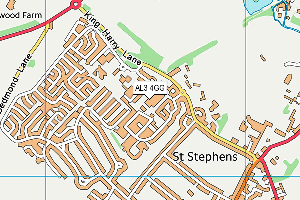 AL3 4GG map - OS VectorMap District (Ordnance Survey) AL3 4GG map - OS VectorMap District (Ordnance Survey)