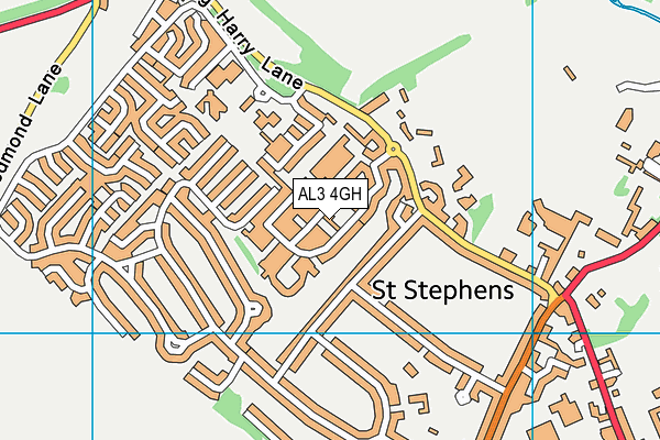 AL3 4GH map - OS VectorMap District (Ordnance Survey) AL3 4GH map - OS VectorMap District (Ordnance Survey)