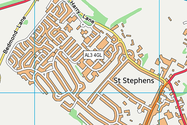 AL3 4GL map - OS VectorMap District (Ordnance Survey) AL3 4GL map - OS VectorMap District (Ordnance Survey)