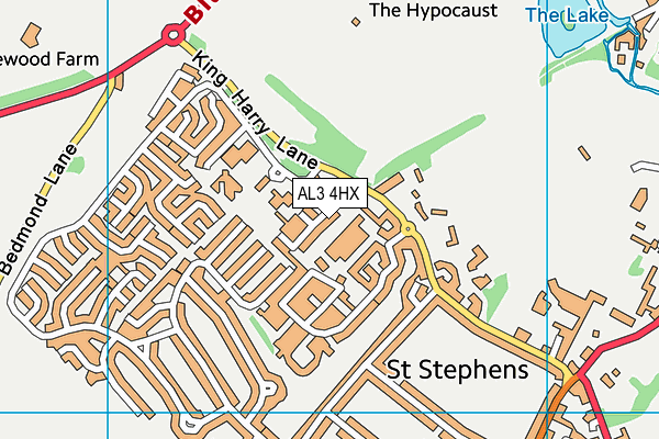 AL3 4HX map - OS VectorMap District (Ordnance Survey) AL3 4HX map - OS VectorMap District (Ordnance Survey)