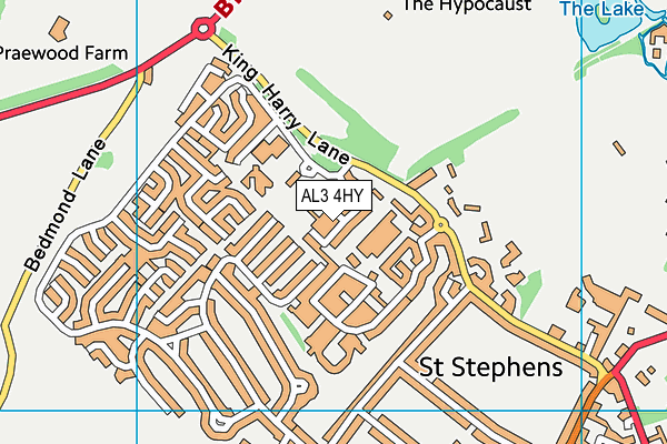 AL3 4HY map - OS VectorMap District (Ordnance Survey) AL3 4HY map - OS VectorMap District (Ordnance Survey)