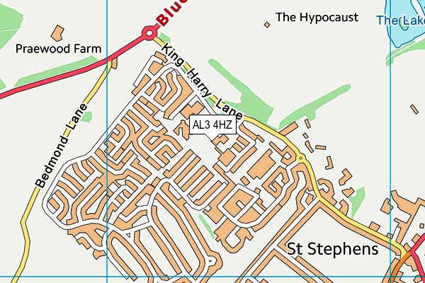 AL3 4HZ map - OS VectorMap District (Ordnance Survey) AL3 4HZ map - OS VectorMap District (Ordnance Survey)