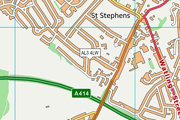 AL3 4LW map - OS VectorMap District (Ordnance Survey) AL3 4LW map - OS VectorMap District (Ordnance Survey)