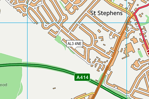 AL3 4NE map - OS VectorMap District (Ordnance Survey) AL3 4NE map - OS VectorMap District (Ordnance Survey)