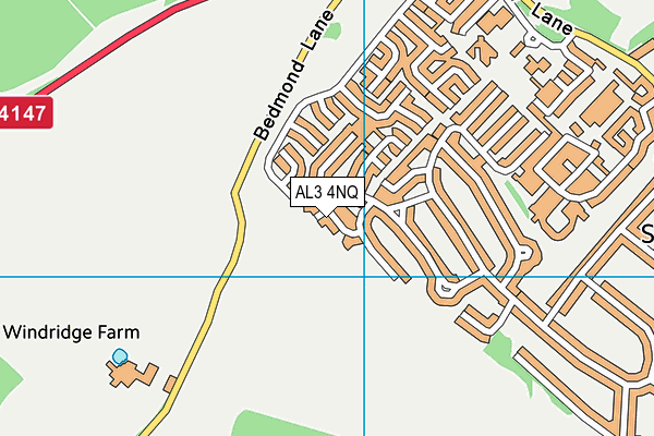AL3 4NQ map - OS VectorMap District (Ordnance Survey) AL3 4NQ map - OS VectorMap District (Ordnance Survey)