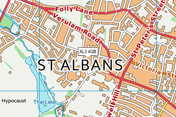 AL3 4QB map - OS VectorMap District (Ordnance Survey) AL3 4QB map - OS VectorMap District (Ordnance Survey)
