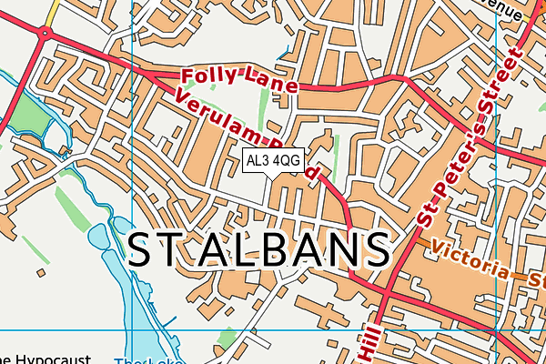 AL3 4QG map - OS VectorMap District (Ordnance Survey)
