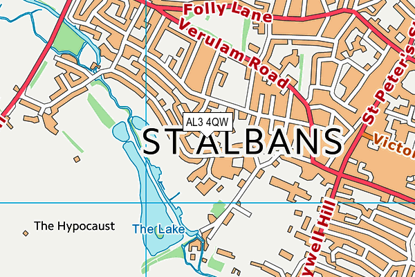 AL3 4QW map - OS VectorMap District (Ordnance Survey) AL3 4QW map - OS VectorMap District (Ordnance Survey)