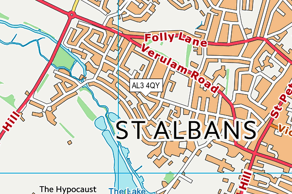 AL3 4QY map - OS VectorMap District (Ordnance Survey) AL3 4QY map - OS VectorMap District (Ordnance Survey)