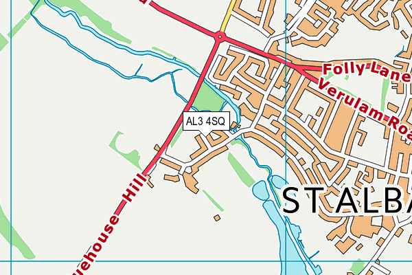 AL3 4SQ map - OS VectorMap District (Ordnance Survey) AL3 4SQ map - OS VectorMap District (Ordnance Survey)