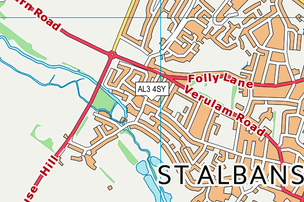 AL3 4SY map - OS VectorMap District (Ordnance Survey) AL3 4SY map - OS VectorMap District (Ordnance Survey)