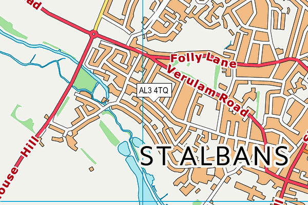 AL3 4TQ map - OS VectorMap District (Ordnance Survey)