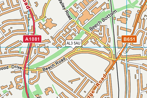 AL3 5AU map - OS VectorMap District (Ordnance Survey) AL3 5AU map - OS VectorMap District (Ordnance Survey)