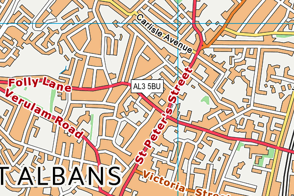 AL3 5BU map - OS VectorMap District (Ordnance Survey) AL3 5BU map - OS VectorMap District (Ordnance Survey)