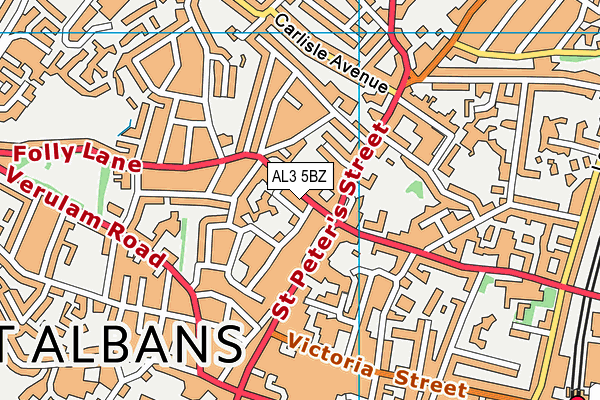 AL3 5BZ map - OS VectorMap District (Ordnance Survey) AL3 5BZ map - OS VectorMap District (Ordnance Survey)