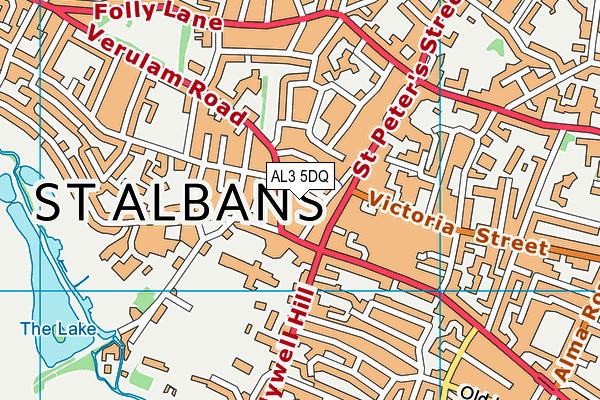 AL3 5DQ map - OS VectorMap District (Ordnance Survey) AL3 5DQ map - OS VectorMap District (Ordnance Survey)