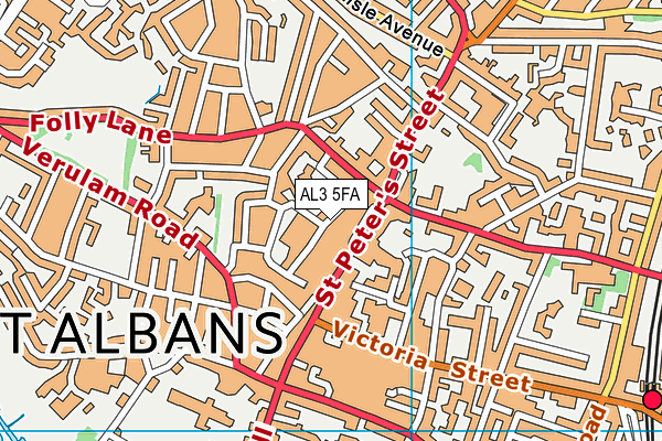AL3 5FA map - OS VectorMap District (Ordnance Survey) AL3 5FA map - OS VectorMap District (Ordnance Survey)
