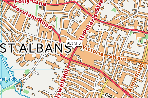 AL3 5FB map - OS VectorMap District (Ordnance Survey) AL3 5FB map - OS VectorMap District (Ordnance Survey)