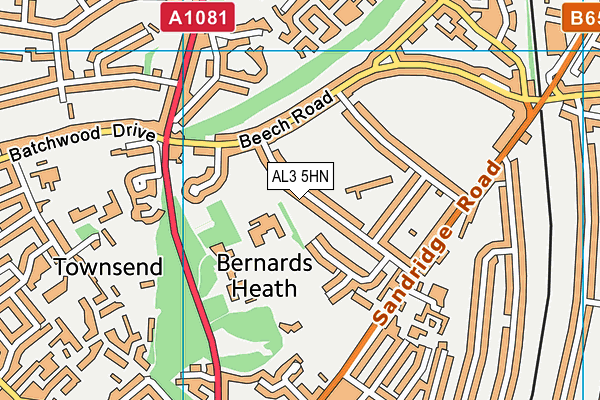AL3 5HN map - OS VectorMap District (Ordnance Survey) AL3 5HN map - OS VectorMap District (Ordnance Survey)