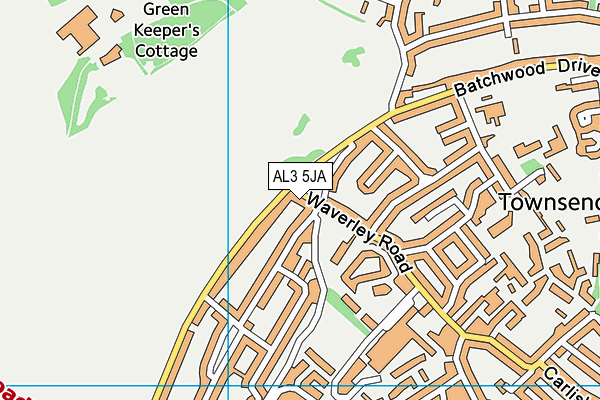 AL3 5JA map - OS VectorMap District (Ordnance Survey) AL3 5JA map - OS VectorMap District (Ordnance Survey)
