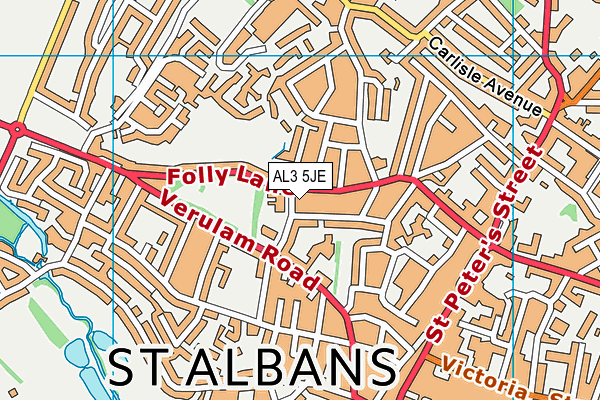 AL3 5JE map - OS VectorMap District (Ordnance Survey)