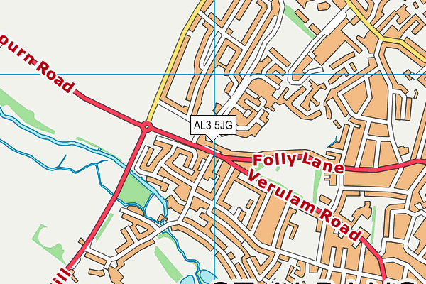 AL3 5JG map - OS VectorMap District (Ordnance Survey) AL3 5JG map - OS VectorMap District (Ordnance Survey)