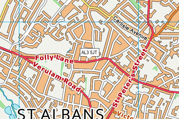 AL3 5JT map - OS VectorMap District (Ordnance Survey)