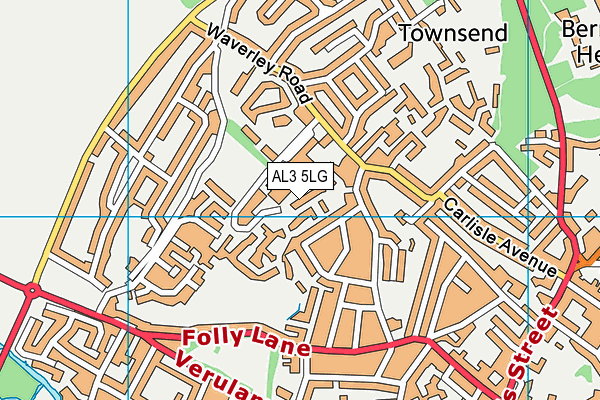 AL3 5LG map - OS VectorMap District (Ordnance Survey) AL3 5LG map - OS VectorMap District (Ordnance Survey)