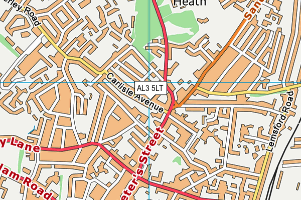 AL3 5LT map - OS VectorMap District (Ordnance Survey) AL3 5LT map - OS VectorMap District (Ordnance Survey)