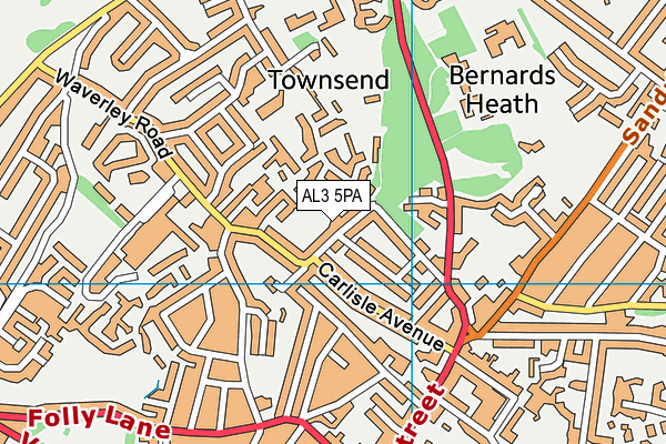 AL3 5PA map - OS VectorMap District (Ordnance Survey) AL3 5PA map - OS VectorMap District (Ordnance Survey)