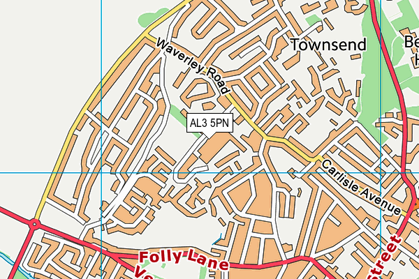 AL3 5PN map - OS VectorMap District (Ordnance Survey) AL3 5PN map - OS VectorMap District (Ordnance Survey)